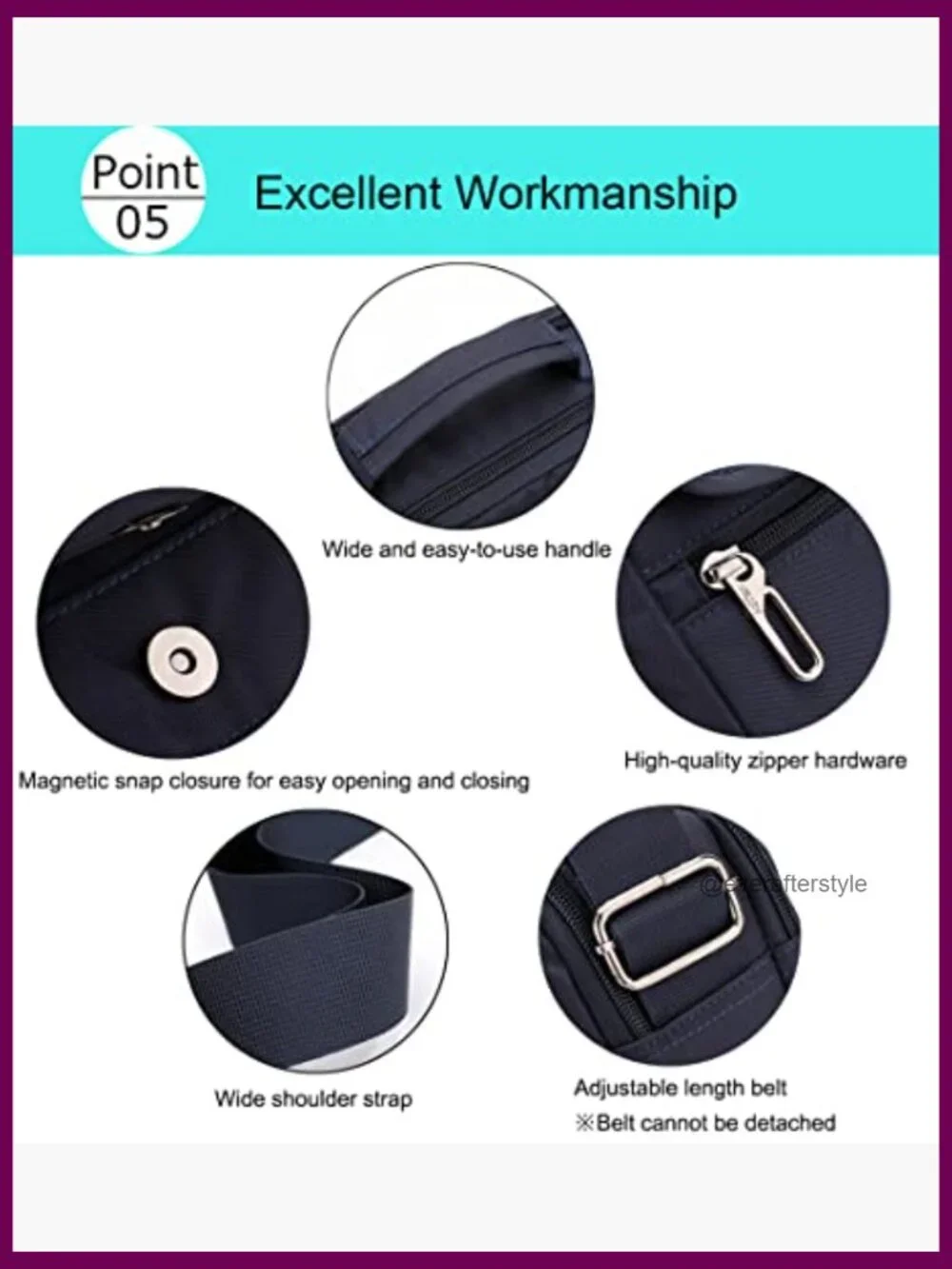 Men's Nylon Messenger Bag Crossbody Shoulder Bag Waterproof Lightweight Travel